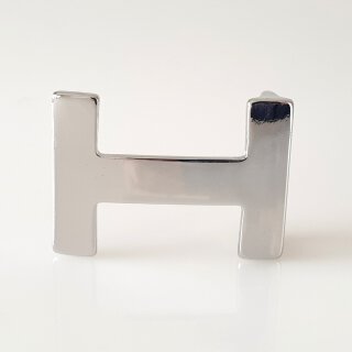 Umjubelt Gürtelschließe, H-Level light silver/silberfarben glänzend, Maße ca. 6,5 x 4,5 x 1,5 cm