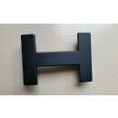 Umjubelt Gürtelschließe, H-Level black, schwarz matt, Maße ca. 6,5 x 4,5 x 1,5 cm