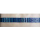 Umjubelt - Der Trendgürtel | Gürtel COCOMINA, Vollrindleder hochwertig gefärbt u. geprägt in Snake Optik, Breite 4 cm, Farbe: blue