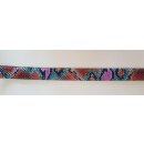Umjubelt - Der Trendgürtel | Gürtel CIRCUS, Hochwertiges Rindleder, bombiert und abgesteppt, Breite 4 cm, Farbe: pink
