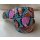 Umjubelt - Der Trendgürtel | Gürtel CIRCUS, Hochwertiges Rindleder, bombiert und abgesteppt, Breite 4 cm, Farbe: pink