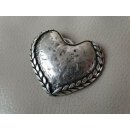 Umjubelt Gürtelschließe, Wild Heart silver/silberfarben matt, Maße ca. 7 x 5 x 2 cm