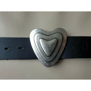 Umjubelt Gürtelschließe, Mountain Heart, silver/silberfarben matt, Maße ca. 6 x 6 x 2 cm
