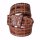 Umjubelt - Der Trendgürtel | Gürtel VINTAGE CROKO, abgestepptes Vollrindleder mit Krokoprägung und Vintage Style, Breite 4 cm, Farbe: cognac/brown