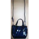 Malique by ME - GEOMETRICAL Handtasche Medi, Maße: (LxBxH) 27 x 11 x H 18 cm, Farbe: dunkelblau glänzend