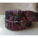 Umjubelt - Der Trendgürtel | Gürtel TRIBAL SNAKE, Rindleder bombiert im Ethno-Look, Breite 4 cm, Farbe: pink