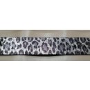 Umjubelt - Der Trendgürtel | Gürtel LEOPARDO, Rindleder mit metallic Leo-Prägung, Breite 4 cm, Farbe: silver