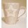 Tassen-Set, 6-tlg. mit Stern-Motiv | Maße (LxBxH) ca. 12 x 9 x 10 cm | Material: Porzellan | Farbe: grau/beige