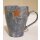 Tassen-Set, 6-tlg. mit Stern-Motiv | Maße (LxBxH) ca. 12 x 9 x 10 cm | Material: Porzellan | Farbe: grau/braun