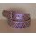 umjuBELT - Der Trendgürtel | Gürtel DIAMOND ANACONDA, Hochwertiges Rindleder mit farbenprächtiger Färbung und Prägung, Breite 4 cm, Farbe: purple/lila