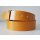 umjuBELT - Der Trendgürtel | Gürtel MEZZO Glattleder, Vollrindleder mit leicht glänzender Oberfläche und Neon Kante, Breite 4 cm, Farbe: senffarben/gelb