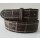 Umjubelt - Der Trendgürtel | Gürtel VINTAGE CROKO, abgestepptes Vollrindleder mit Krokoprägung und Vintage Style, Breite 4 cm, Farbe: grey