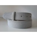 umjuBELT - Der Trendgürtel | Gürtel WILD OCEAN GREY | Rindleder bombiert und abgesteppt mit Nubukoberfläche, Breite 4 cm, Farbe: grey/grau