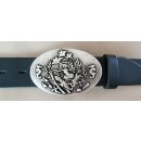 umjuBELT Gürtelschließe, Mermaid Live, silver/silberfarben matt, Maße ca. 9 x 6 x 1,5 cm