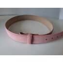 umjuBELT - Der Trendgürtel | Gürtel WILD OCEAN ROSE | Rindleder bombiert und abgesteppt mit Nubukoberfläche, Breite 4 cm, Farbe: rosa