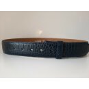 umjuBELT - Der Trendgürtel | Gürtel COLOMBO CROWN Rindleder im Kroko-Style geprägt, bombiert und abgesteppt, Breite 4 cm, Farbe: blue/blau