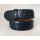 umjuBELT - Der Trendgürtel | Gürtel COLOMBO CROWN Rindleder im Kroko-Style geprägt, bombiert und abgesteppt, Breite 4 cm, Farbe: blue/blau
