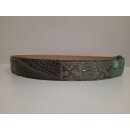 umjuBELT - Der Trendgürtel | Gürtel PATCHWORK, jeder Gürtel ein Unikat, Breite 4 cm, Farbe: grau/silber/mint