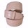 umjuBELT - Der Trendgürtel | Gürtel Croko Cotone, Hochwertiges Rindleder mit Kroko-Prägung, bombiert und abgesteppt, Breite 4 cm, Farbe: rose