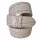 umjuBELT - Der Trendgürtel | Gürtel Croko Cotone, Hochwertiges Rindleder mit Kroko-Prägung, bombiert und abgesteppt, Breite 4 cm, Farbe: cream