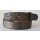umjuBELT - Der Trendgürtel | Gürtel AFRICELLA brown, Kalbsledergürtel mit schöner Prägung, bombiert und abgesteppt, Breite 4 cm, Farbe: braun