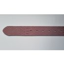 umjuBELT - Der Trendgürtel | Gürtel AMARILLO, Rindleder mit Snake-Prägung, Breite 4 cm, Farbe: alt-rosa