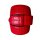umjuBELT - Der Trendgürtel | Gürtel COLOMBO CROWN Rindleder im Kroko-Style geprägt, bombiert und abgesteppt, Breite 4 cm, Farbe: red/rot