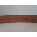 umjuBELT - Der Trendgürtel | Gürtel Croko Cotone, Hochwertiges Rindleder mit Kroko-Prägung, bombiert und abgesteppt, Breite 4 cm, Farbe: braun