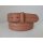 umjuBELT - Der Trendgürtel | Gürtel Croko Cotone, Hochwertiges Rindleder mit Kroko-Prägung, bombiert und abgesteppt, Breite 4 cm, Farbe: braun