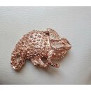 umjuBELT - Gürtelschließe | Diamond Cham rose (Chamäleon) Maße ca. 8 x 5 x 1,5 cm, Farbe: kupferfarben glänzend