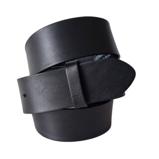 umjuBELT - Der Trendgürtel | Gürtel BASIC, Echt-Leder mit leicht glänzender Oberfläche, Breite 4 cm, Farbe: schwarz