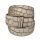 umjuBELT - Der Trendgürtel | Gürtel Croko Cotone, Hochwertiges Rindleder mit Kroko-Prägung, glänzend, bombiert und abgesteppt, Breite 4 cm, Farbe: creme