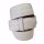 umjuBELT - Der Trendgürtel | Gürtel COLOMBO CROWN Rindleder im Kroko-Style geprägt, bombiert und abgesteppt, Breite 4 cm, Farbe: white/weiß