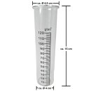 Regenmesser-Ersatzglas, klar mit Skala l/m², ca. Ø 4 x 15 cm