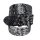 umjuBELT - Der Trendgürtel | Gürtel SNAKE METALLIC SILVER, Rindleder mit schönem Snake-Metallic Print, Breite 4 cm, Farbe: silber