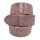 umjuBELT - Der Trendgürtel | Gürtel CAYMAN, Weicher Ledergürtel mit leichtem Metallictönen, Breite 4 cm, Farbe: rosa