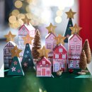 DEPOT DIY-Adventskalender-Set Häuser Skandinavisch, 48-teilig, mehrfarbig